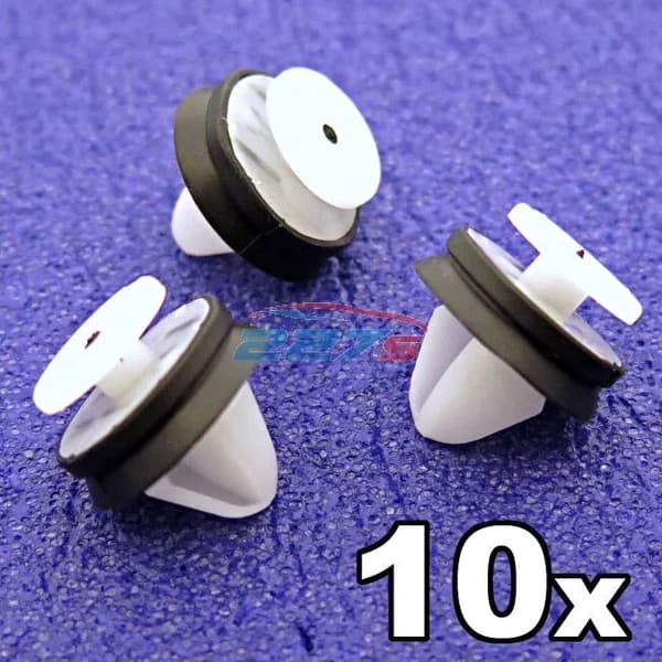 10x Renault Interior Trim Panel & Pillar Clips with rubber seal- 7703077469