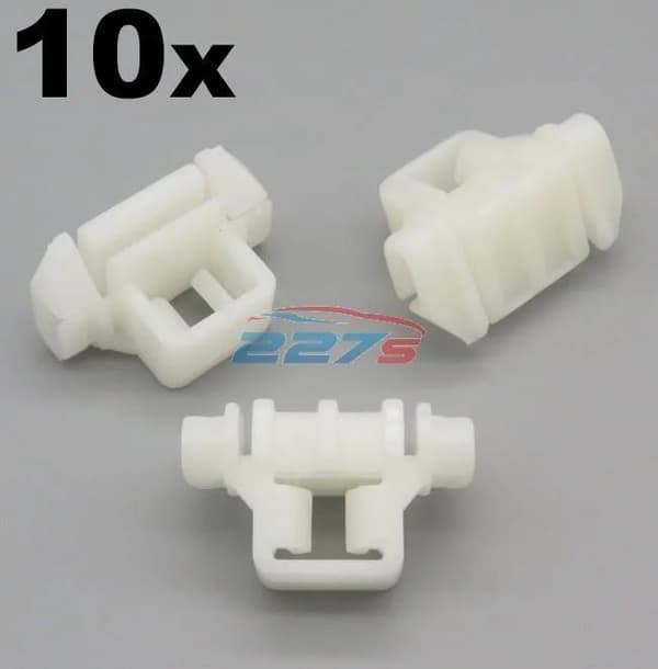 10x Mercedes Side Moulding / Door Trim Clips- W201 190 W124 E-Class