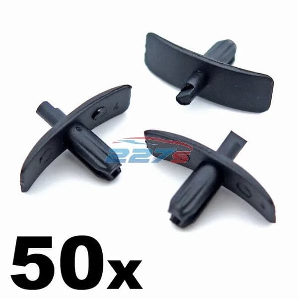 50x Rubber Weatherstrip Seal Clips for Door Gaskets, Boot & Bonnet Seals, Volvo