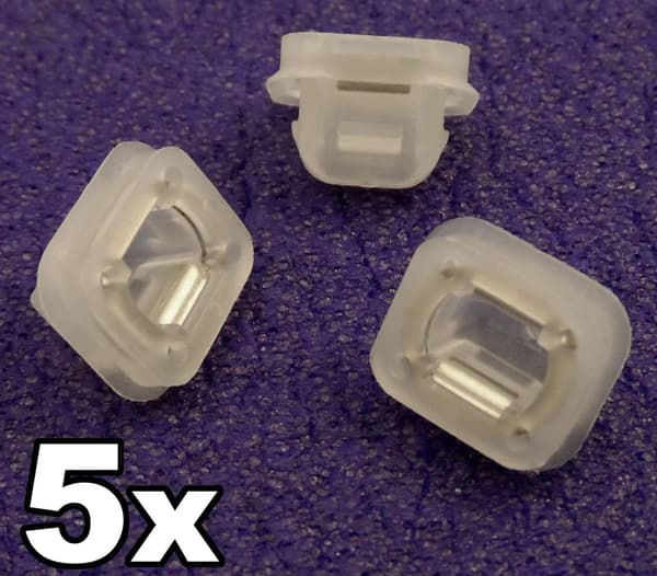 5x BMW Door Insert Trim Strip Grommet. Plastic Clips for Door Card Inlay Strip