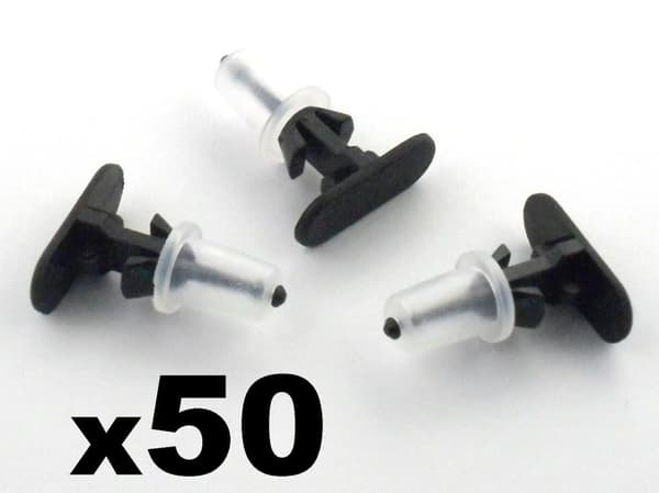 50x Vauxhall Door Seal Clips- Fasteners for Rubber Weatherstrip 90579619