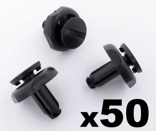50x 7mm Radiator Cover Clips for Toyota Avensis- Engine Cover Trim Clips