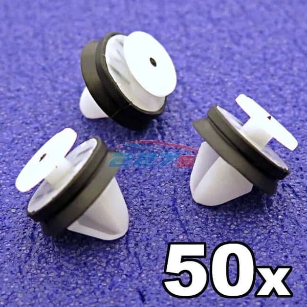 50x Citroen Door Card, Trim Panel & Pillar Clips with rubber seal- 6991.Y8
