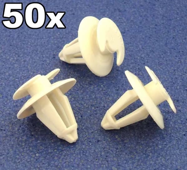50x Mercedes Benz Plastic Trim Clips- For door cards, trims, covers and fascias