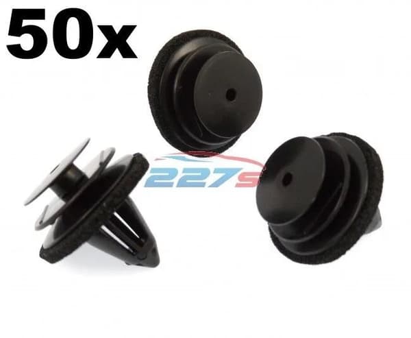 50x Plastic Trim Clips for Door Cards, Fascia & Trim Covers- Fit Various Nissan