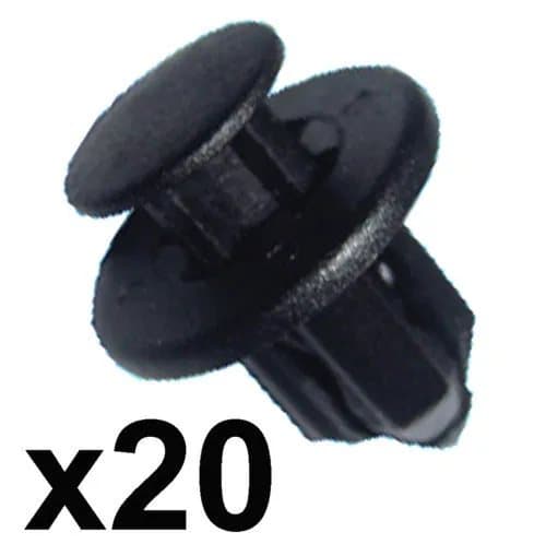20x Bumper & Sill Trim Clips- 12mm Hole- Fits some Honda, Nissan, Mazda