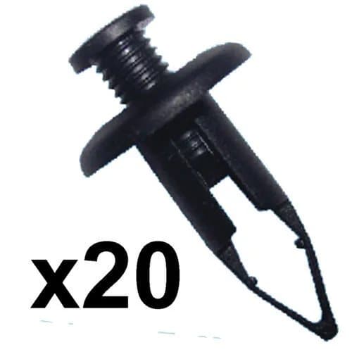 9mm Hole Large Screw Fit Bumper Trim Clip Fixing x20