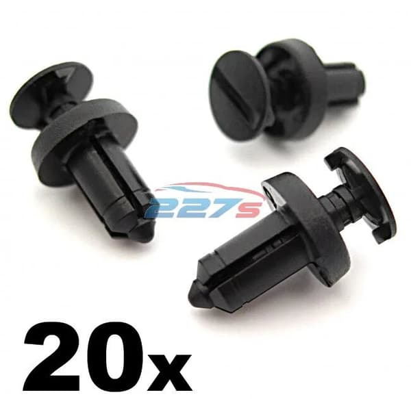 20x Renault Plastic Trim Clips- Fit into a 6.5mm Hole. Used on many models