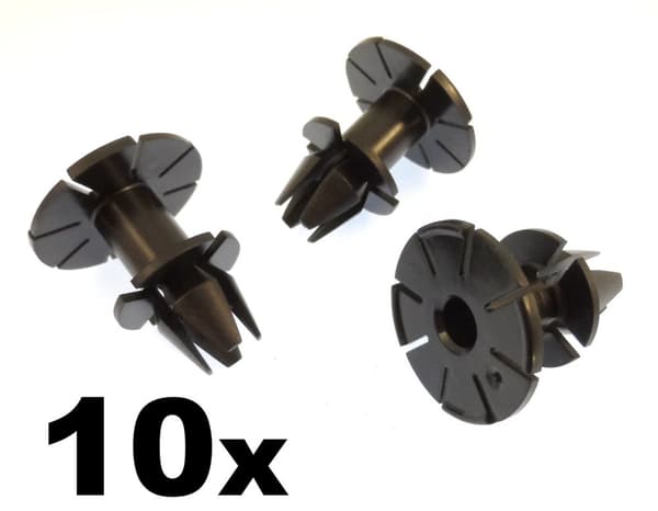 10x BMW- Plastic Spacer Clips Plugs for Side Skirt, Sill Moulding, Rocker Cover