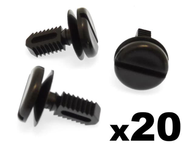 20x BMW Plastic Trim Clips Dash covers, shields, boot linings & battery covers