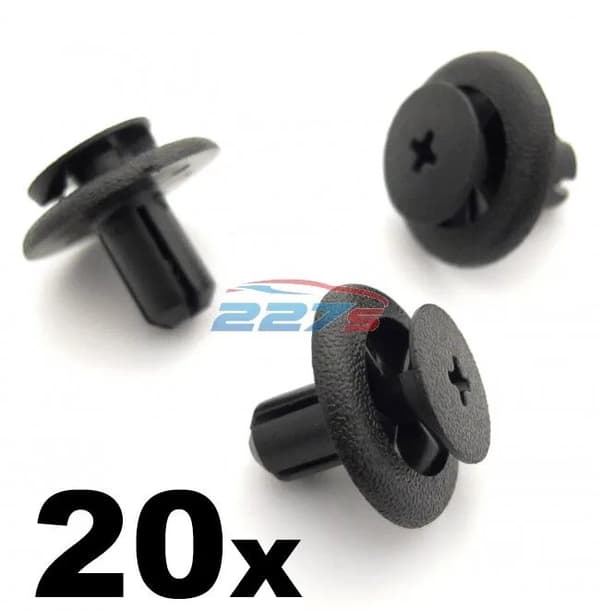 20x 7mm Plastic Trim Clips for Subaru Wheel Arch Linings & Engine Bay