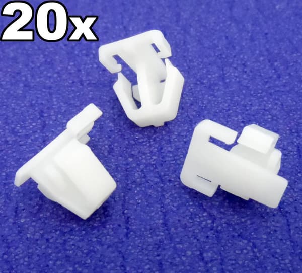20x Honda Plastic Trim Clips- For exterior door mouldings side trims & bumpstrip