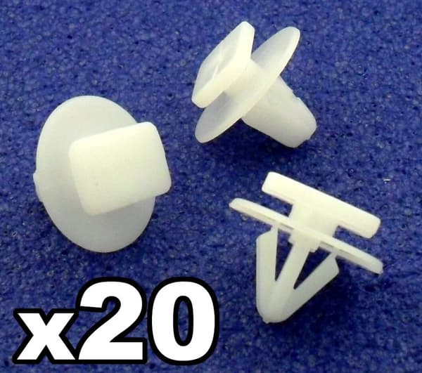 20x Vauxhall Corsa C Wheel Arch Trim Clips Fasteners for exterior plastic trims