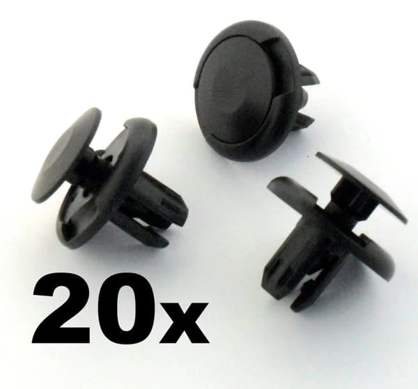 20x Plastic Honda Grille, Wheel Arch Lining, Splashguard & Bumper Trim Clips