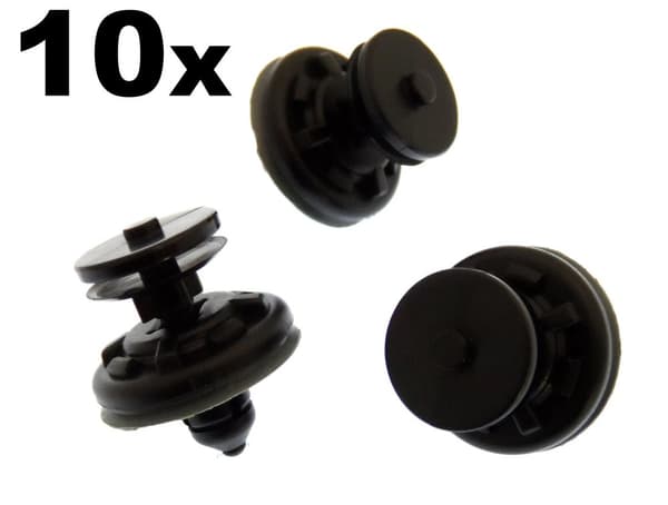 10x Volkswagen Plastic Trim Clips for Door Cards & Interior Trim Panels & Covers