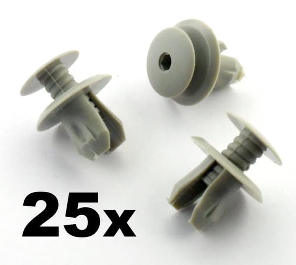 25x VW Volkswagen T4 T5 Transporter Eurovan Light Grey Trim Panel Lining Clips