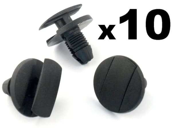 10x Peugeot Wheel Arch Lining, Undertray & Splashguard Plastic Trim Clip / Rivet