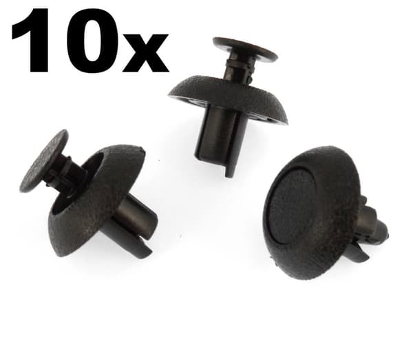 10x Toyota Engine Cover Clips- Plastic Trim Fasteners for Motor Shields & Panels