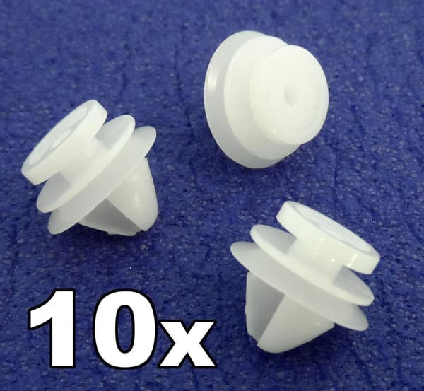 10x Range Rover Evoque Exterior Plastic Trim Clips- For Lower Door Mouldings