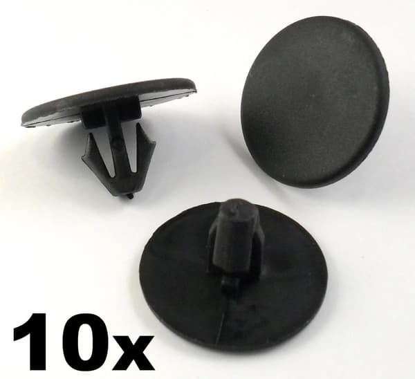 10x Peugeot Bonnet Insulation Retainer Clips- Plastic Trim Clips Bonnet Lining