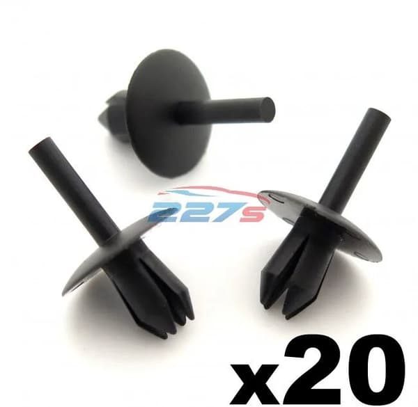 20x Plastic Trim Clip Rivets, Fit a 5.5mm hole, FIX103, Fits some Ford,