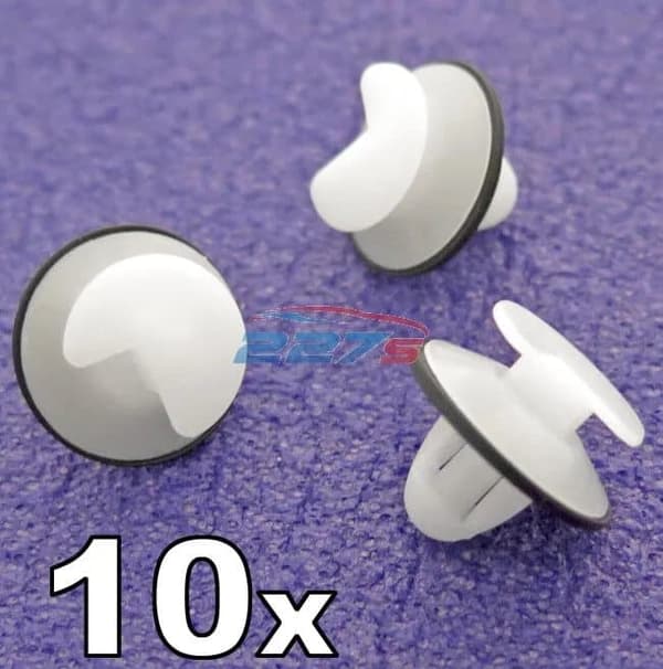 10x Peugeot Door Card & Trim Panel Clips, 6995.A3. Includes Rubber Washers