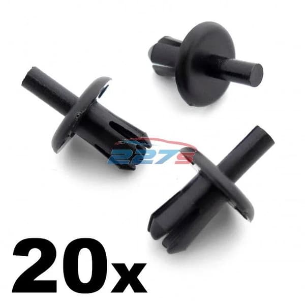 20x 8mm Vauxhall Wheel Arch Lining / Splashguard Clips- Corsa , Astra, Tigra etc