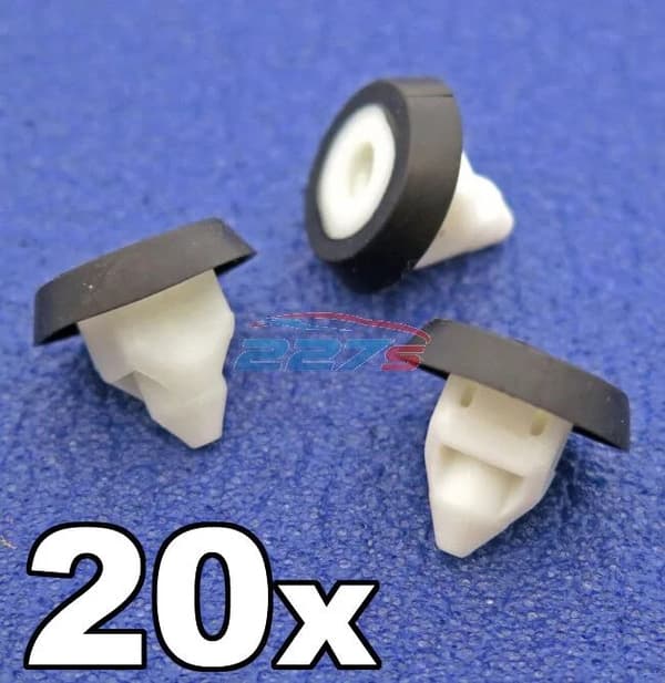 20x VW, Audi, SEAT, Skoda Bodywork & Bumper Screw Grommet Trim Clips- N10621301