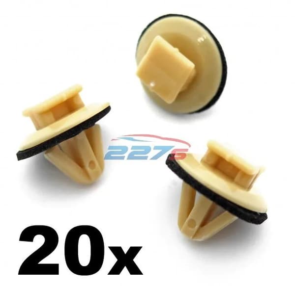 20x Boot Lid / Trunk Handle Trim Cover Clips, Toyota & Lexus, 90467-10077