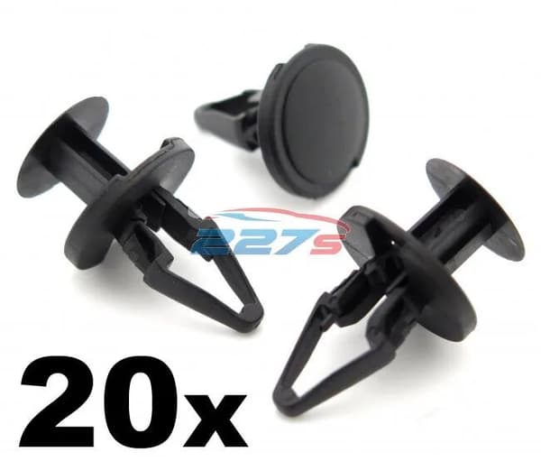 20x Plastic Trim Clips rivets some Vauxhall wheel arch linings, inner wing liner