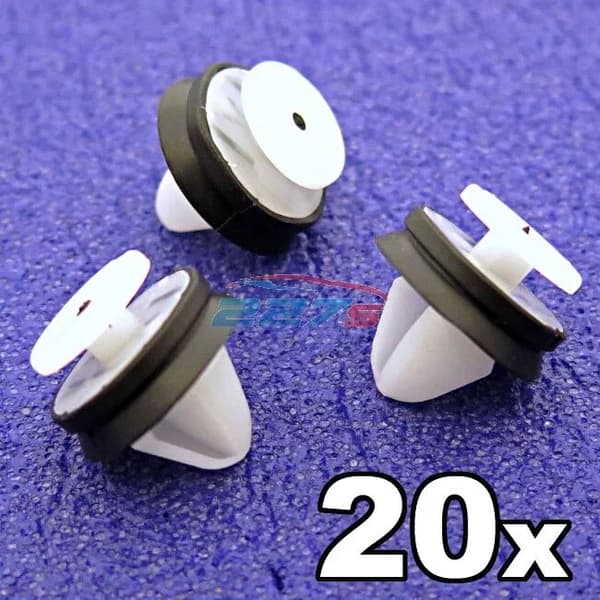 20x Renault Interior Trim Panel & Pillar Clips with rubber seal- 7703077469