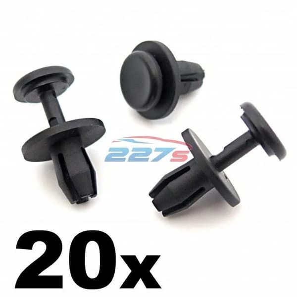 20x Citroen 8mm Plastic Rivets- Wheel Arch Inner Liner Clips, Splashguard Clips