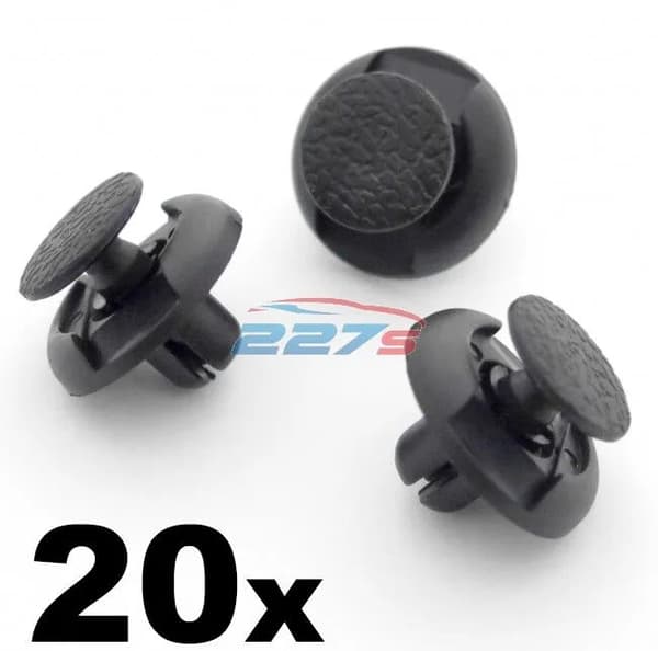 20x 7mm Plastic Trim Clips- Toyota 53879-60010- Some RAV4 & Prado Wheel Arches