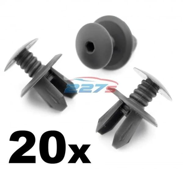 20x VW Volkswagen T4 T5 Transporter Van Lining Panel Clips Anthracite /Dark Grey