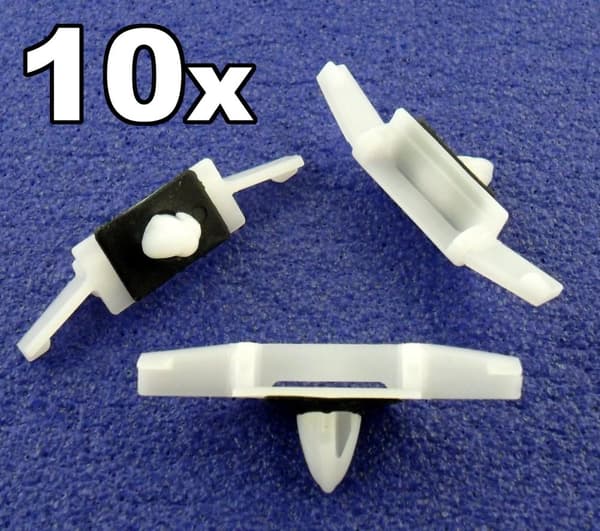 10x Honda Side Window Rain Channel / Drip Moulding Trim Fastener Clips