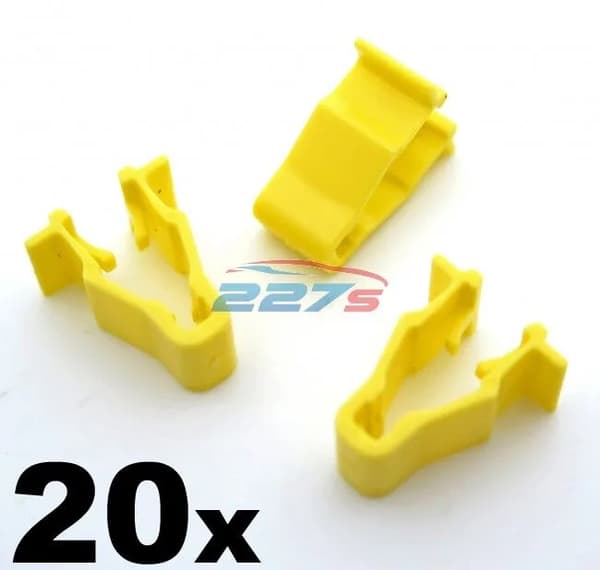 20x Honda Civic, CRV & HRV Yellow Wheel Arch Trim Clips- Snap Fit 90601-SMG-003