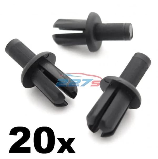 20x Freelander Wheel Arch Lining Clips / Splashguard Clips, 8mm Rivets- 79086L