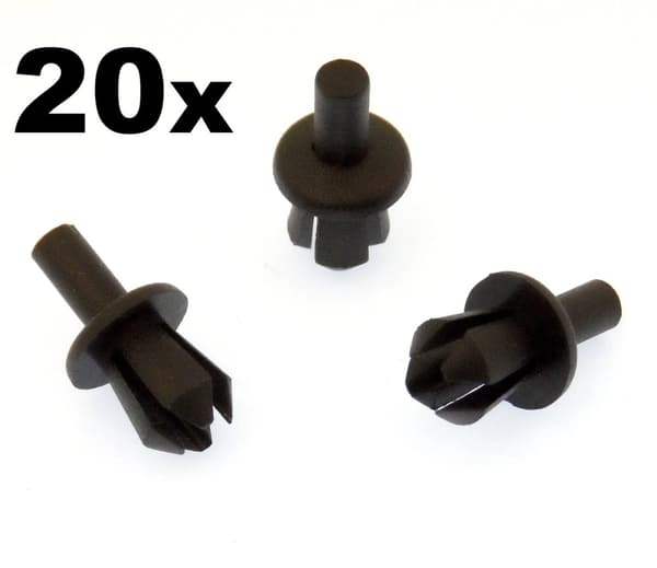 20x BMW E39 5mm Plastic Expanding Rivet Clips for Front Wheel Arch Liner /Lining