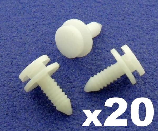 20x Skoda Interior Trim Clips, A-Pillar, B-Pillar, C-Pillar Clips - 3B0867333