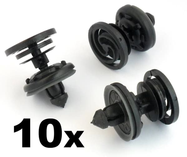 10x Audi Interior Door Card & Trim Panel Mounting / Fastener Clips