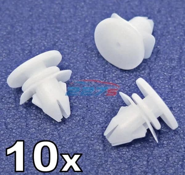 10x Volvo Door Moulding Clips, Exterior Bumpstrip Clips, V70, XC70, S80, XC90