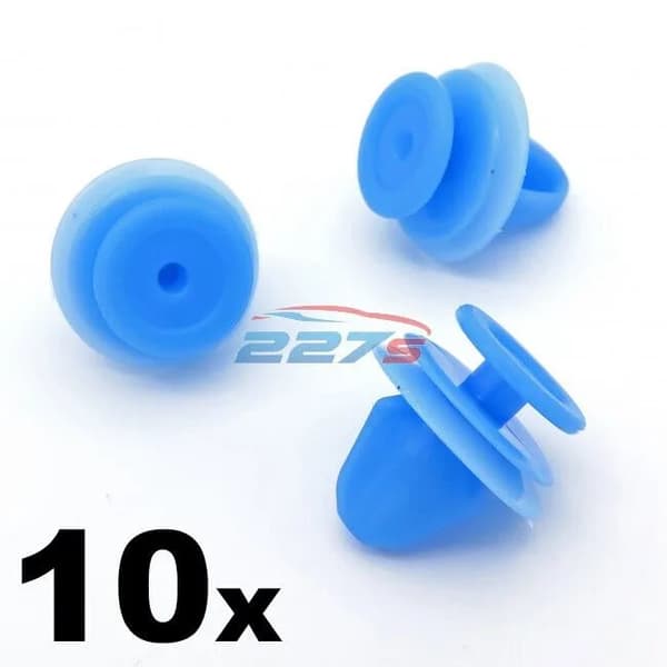 10x Blue Interior Trim Panel, Tailgate & Boot Lining Trim Clips, Citroen 6991Z1