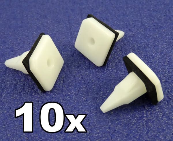 10x Mitsubishi Plastic Trim Clip- For Sill Mouldings, Side Skirts, Rocker Covers