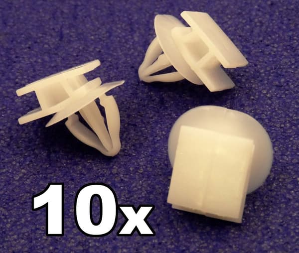 10x Volvo Sideskirt, Sill Cover & Body Moulding Plastic Trim Fastener Clips