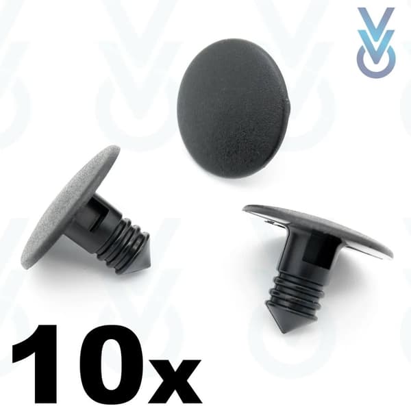 10x Front Wheel Arch Lining Clips, Splashguard Clips for Peugeot 106 & Partner