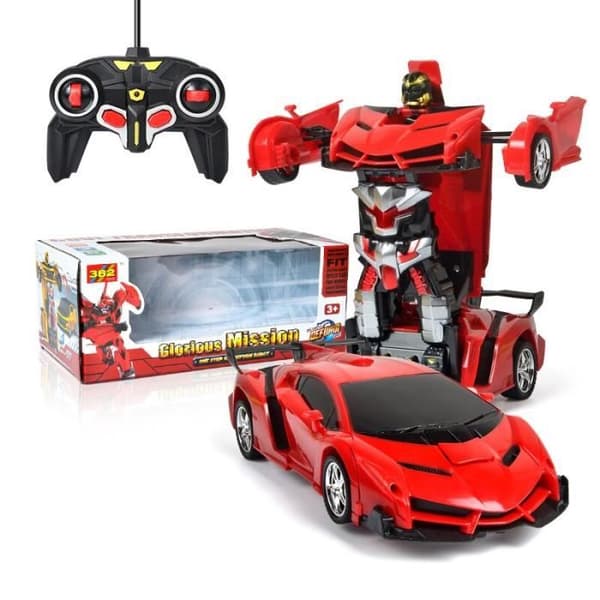 Veneno röd box 1 - 2 i 1 RC Car Transformation Robots, Fjärrkontroll Sportbilar, Modell