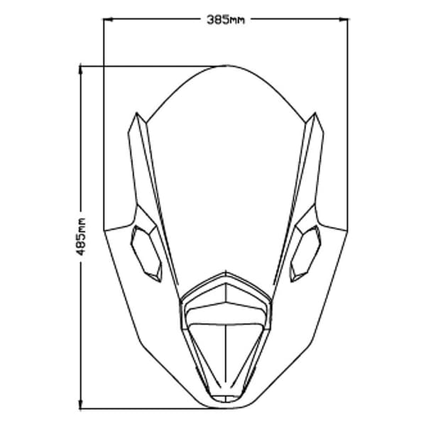 Puig Z-racing Kawasaki Ninja 650 20 C Vindruta Svart
