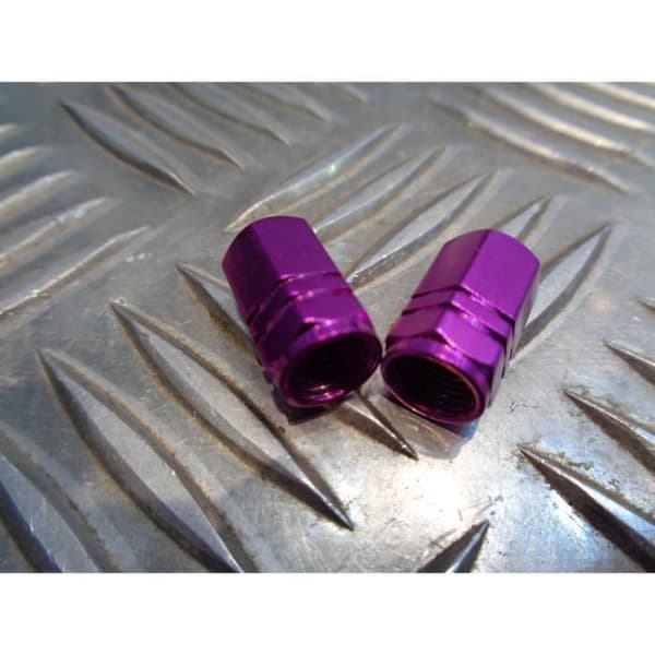 set med 2 x ventilspets lila lock skoter motorcykel fyrhjuling ...