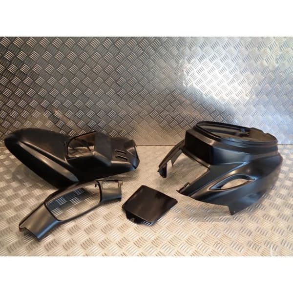 body kit cover 4 matt svart kåpa skoter mbk 50 booster bws efter 2004