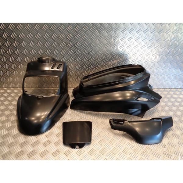 body kit cover 4 matt svart kåpa skoter mbk 50 booster bws efter 2004